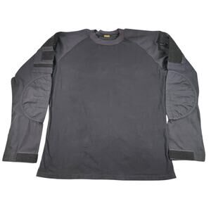 Emersongear Tactical Shirt Mens XL Black Long Sleeve Pockets Nylon Combat